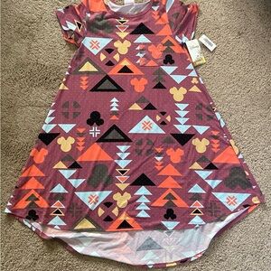 LuLaRoe Disney Mickey Pink High-Low Dress